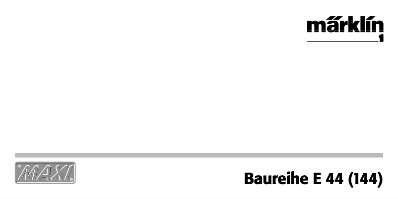 Image de la première page du manuel de l'appareil 54291 E 44 DB Electric