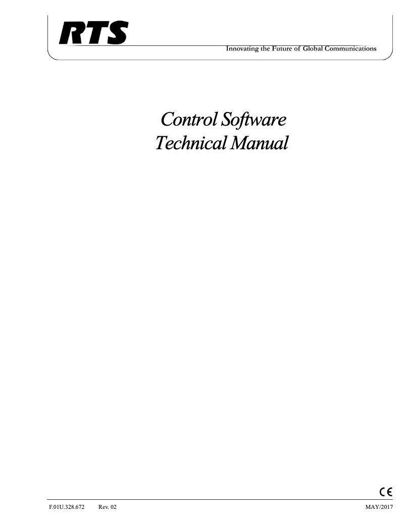 Page 1 de la notice Manuel utilisateur RTS FMI-8