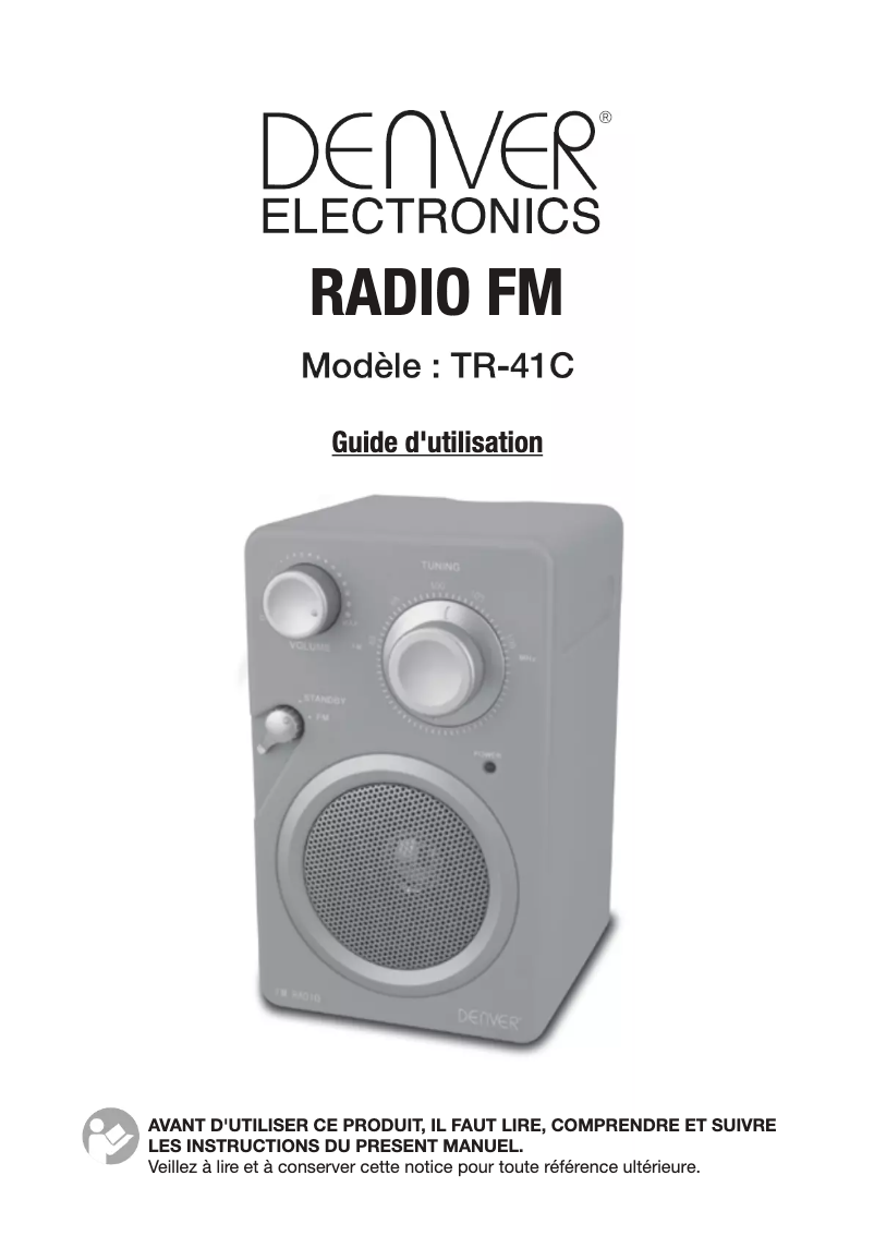 Image de la première page du manuel de l'appareil TR-41C