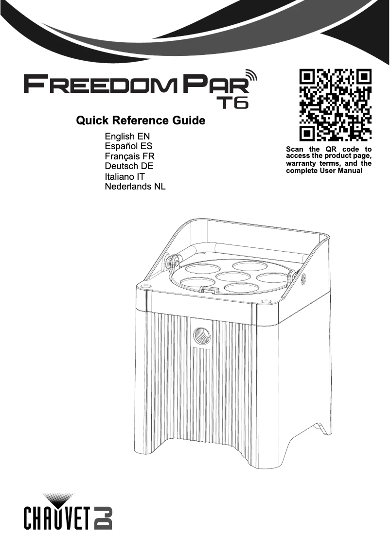 Page 1 de la notice Manuel utilisateur Chauvet Freedom Par T6