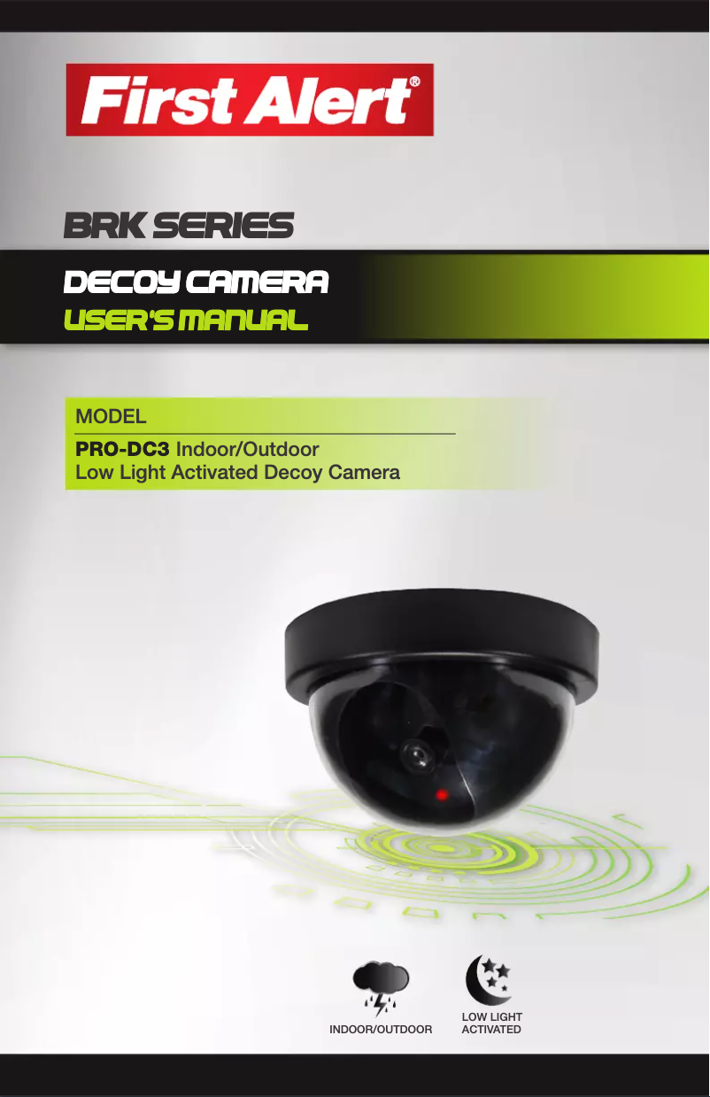 Image de la première page du manuel de l'appareil PRO-DC3