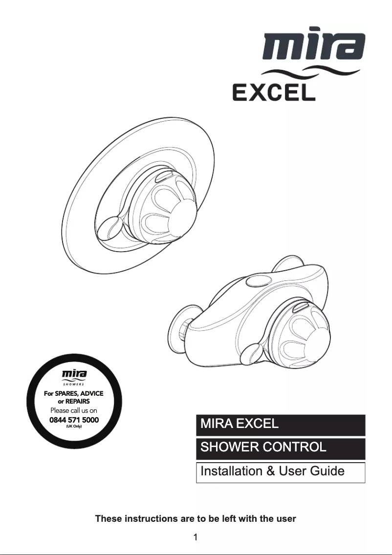 Image de la première page du manuel de l'appareil Excel BIR
