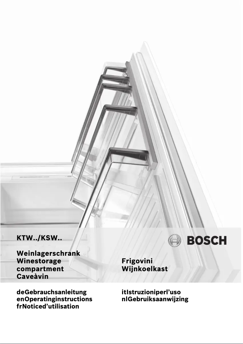 Page 1 de la notice Manuel utilisateur Bosch KSW26V80