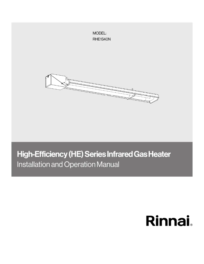 Page n°1 - Guide d'installation Rinnai RHE1S40N