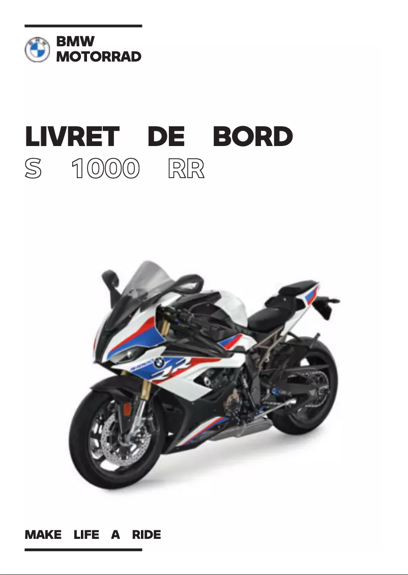 Página 1 del manual Manual de usuario BMW S 1000 RR (2021)