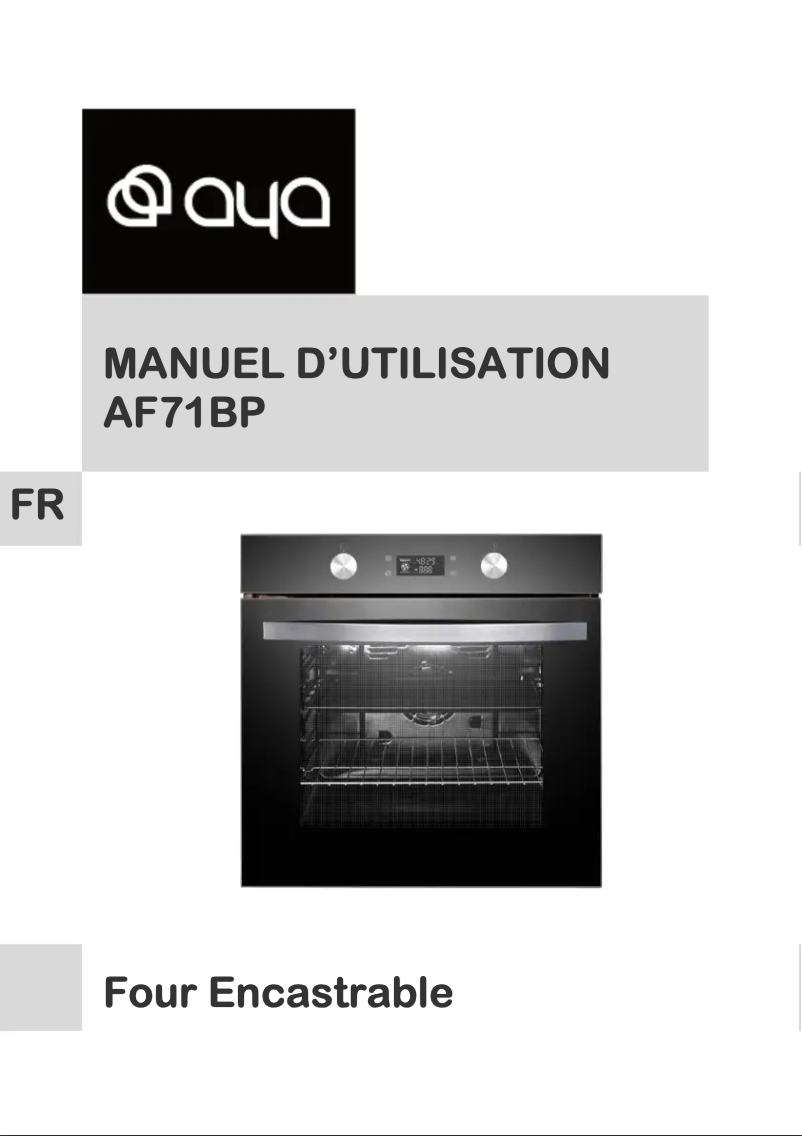 Image de la première page du manuel de l'appareil AF71BP