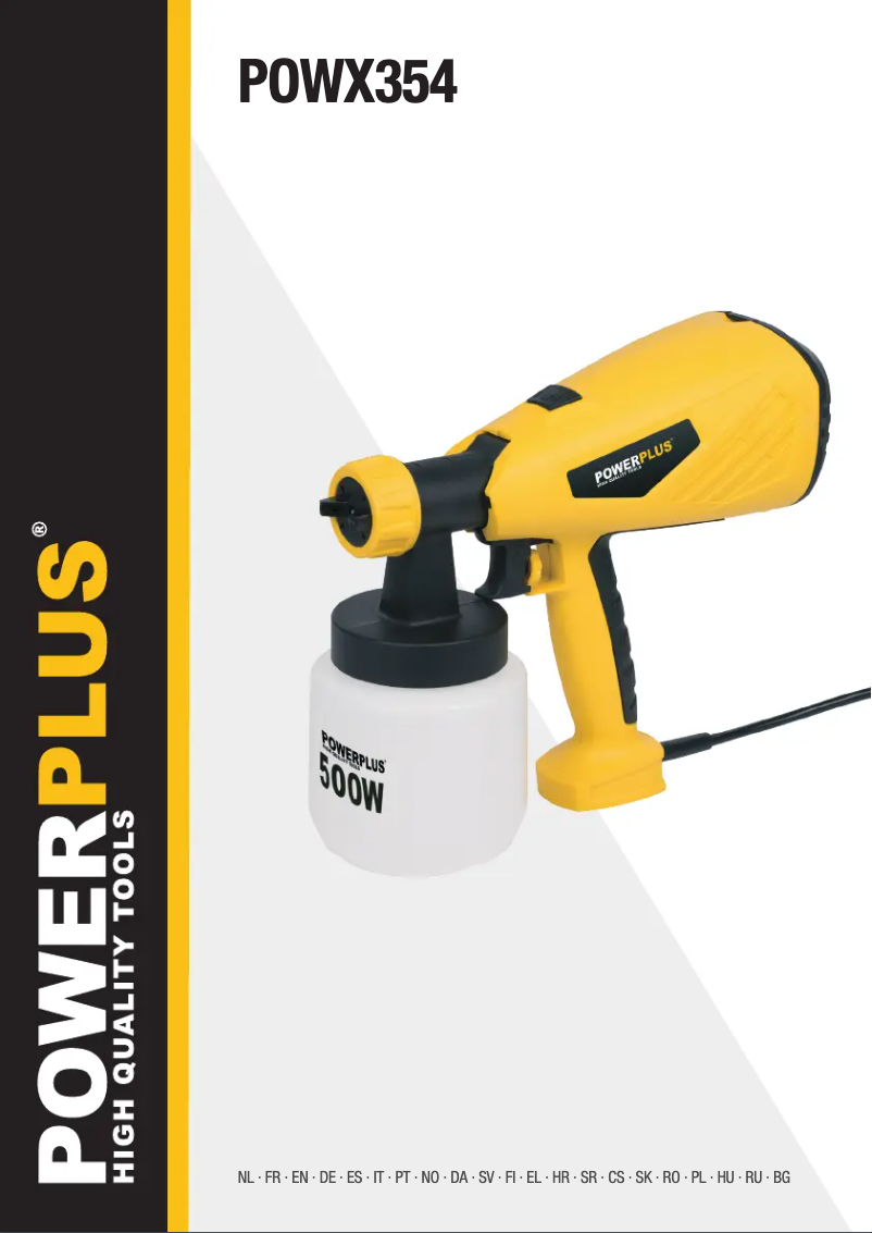 Image de la première page du manuel de l'appareil POWX354