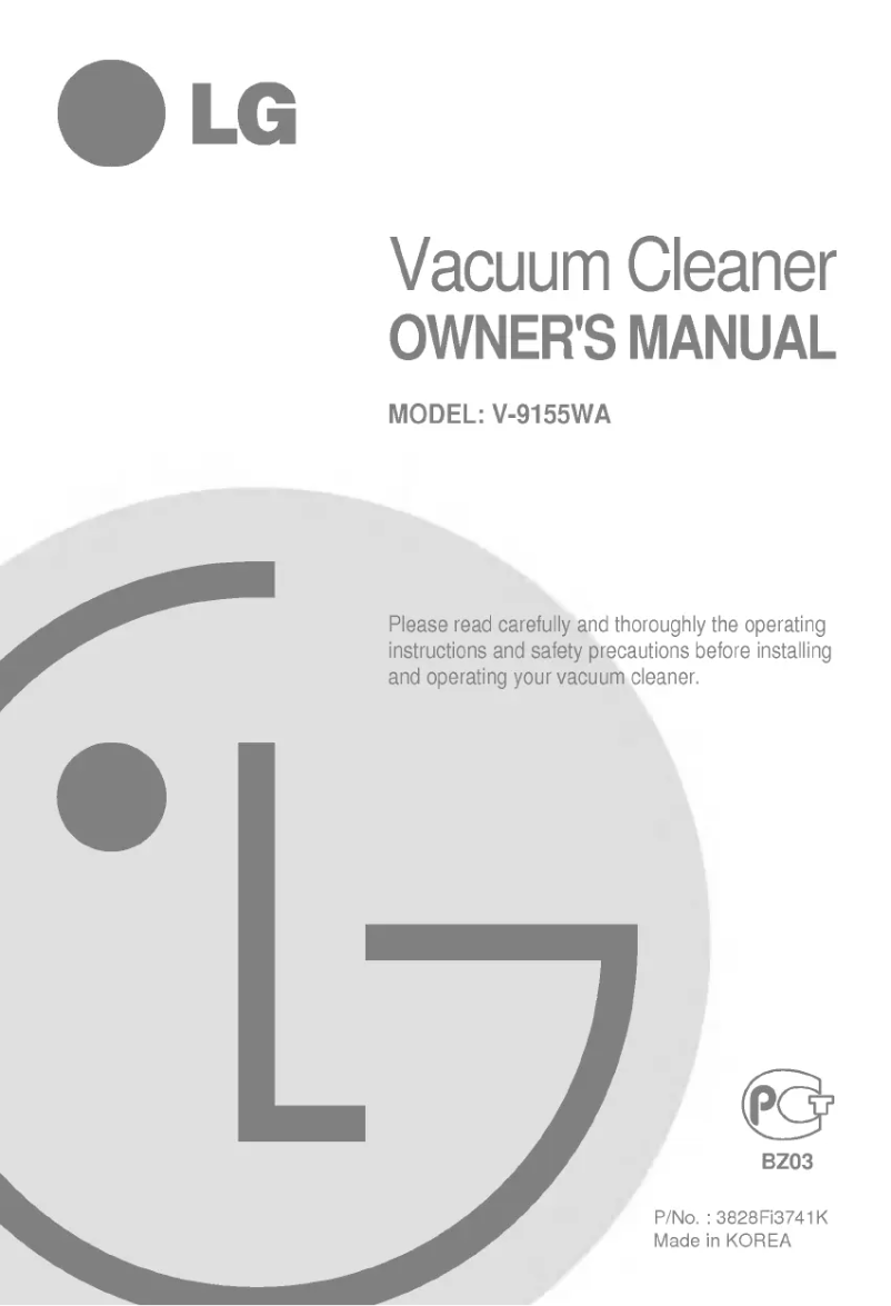 Image de la première page du manuel de l'appareil V-9155WA