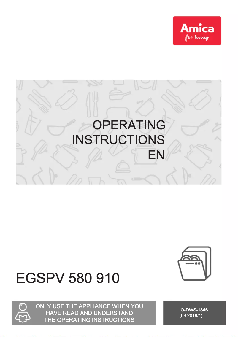 Image de la première page du manuel de l'appareil EGSPV 580 910