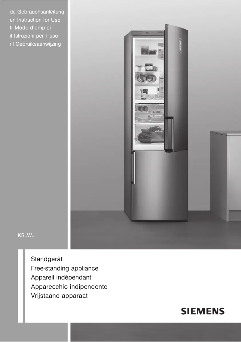 Page n°1 - Mode d'emploi Siemens KS36WPI30