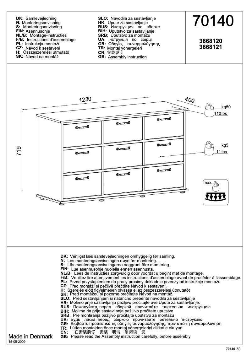 Image de la première page du manuel de l'appareil Ravnholt (123x72x40)