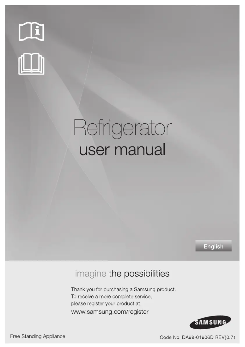 Page n°1 - Manuel utilisateur Samsung RT561MMSW