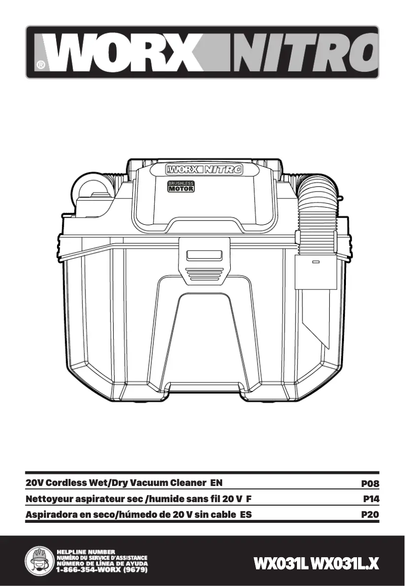 Page n°1 - Manuel utilisateur Worx WX031L.9