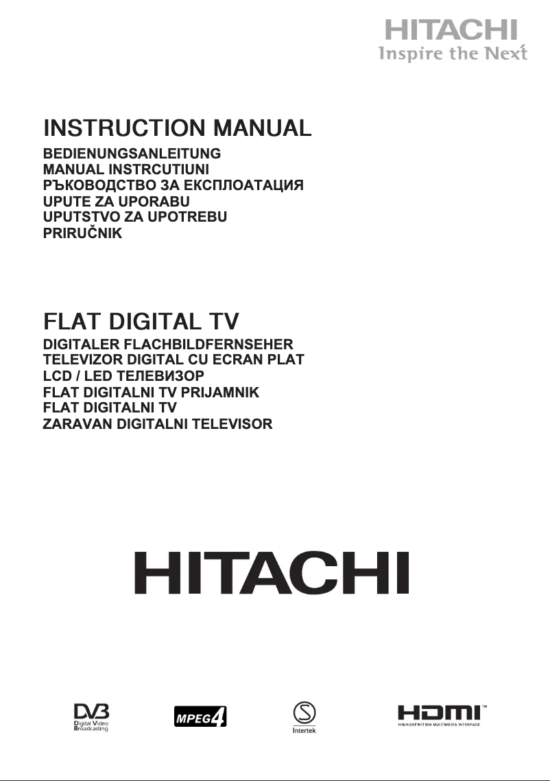 Page 1 de la notice Manuel utilisateur Hitachi 49HK5600