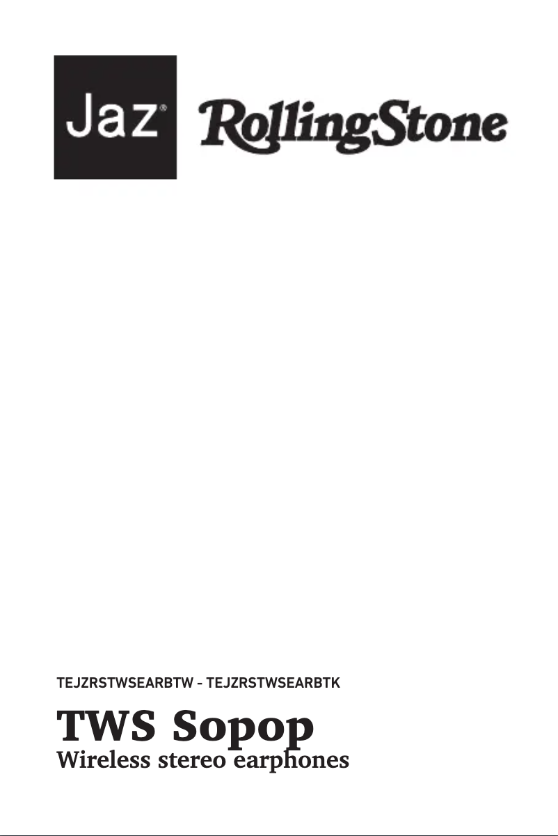 Image de la première page du manuel de l'appareil TWS Sopop