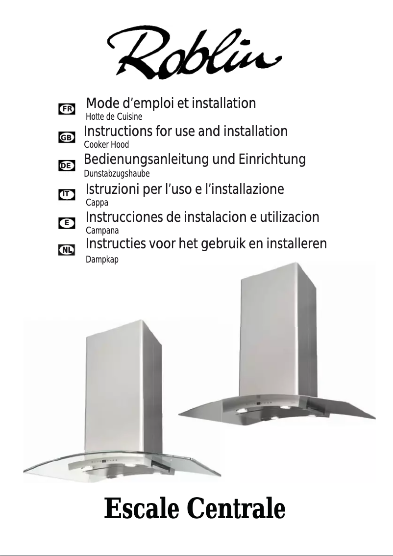 Page 1 de la notice Manuel utilisateur Roblin Escale 900