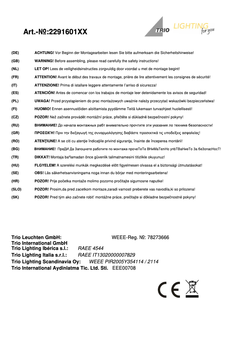 Image de la première page du manuel de l'appareil Tiber 229160142