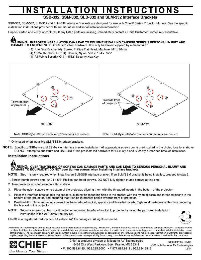 Image de la première page du manuel de l'appareil SLB332