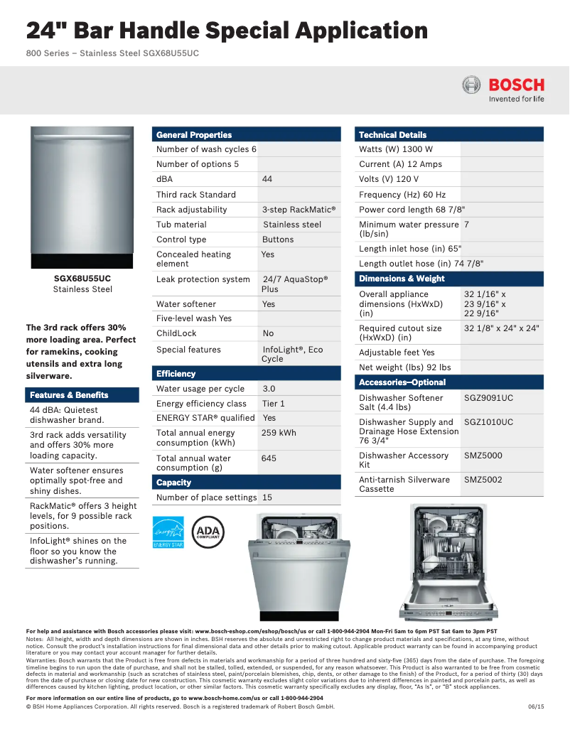 Imagen de la primera página del manual del dispositivo SGX68U5