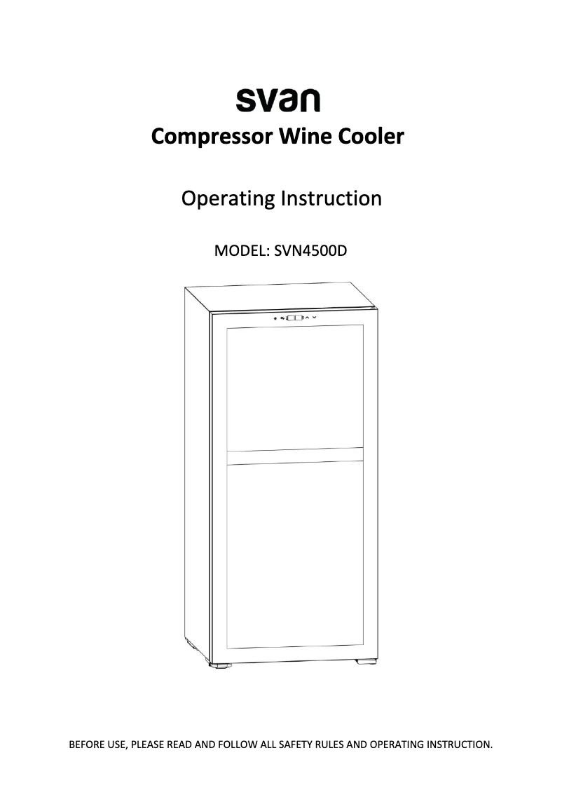 Image de la première page du manuel de l'appareil SVN4500D