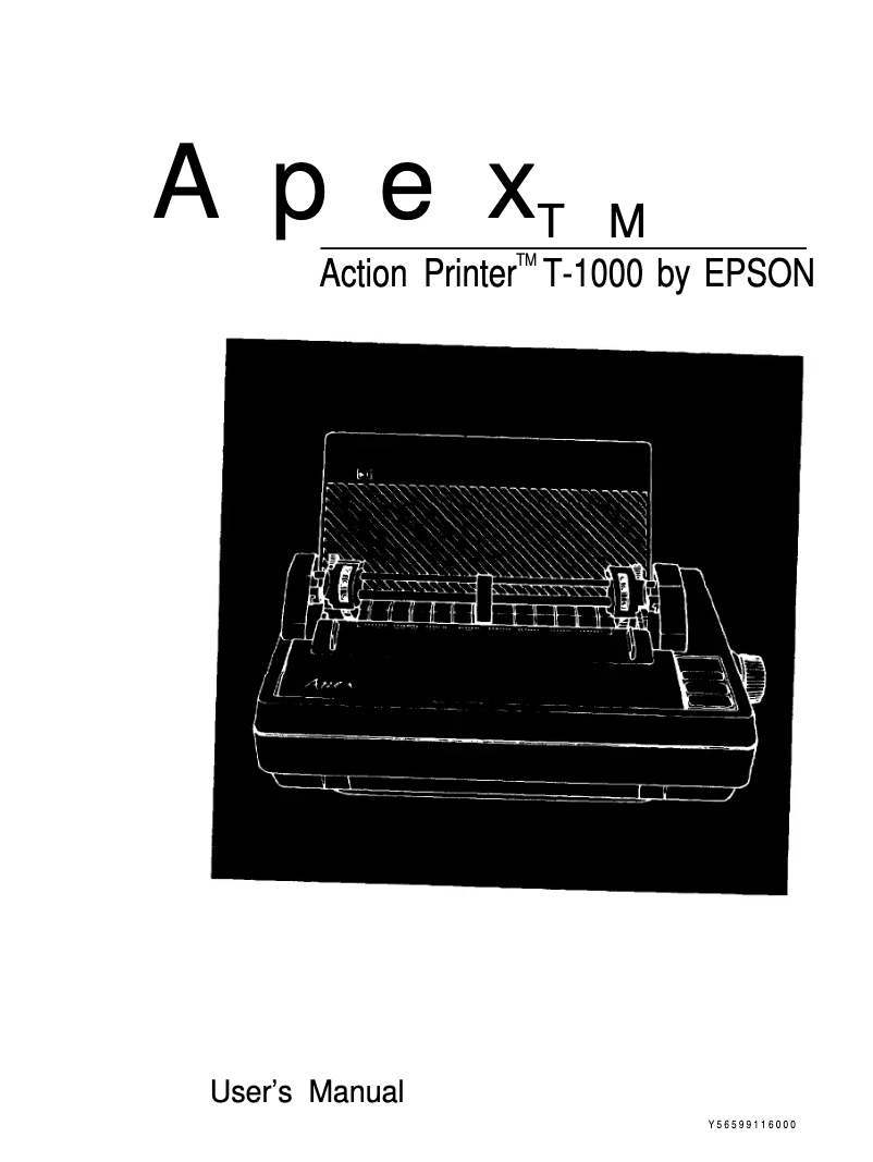 Página 1 del manual Manual de usuario Epson T-1000