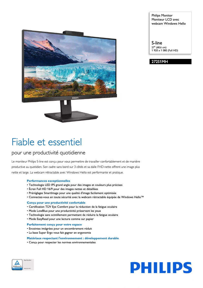 Image de la première page du manuel de l'appareil S Line 272S1MH