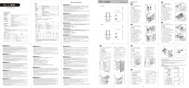 Page n°1 - Manuel utilisateur Cooler Master RC-310-RWN1-GP