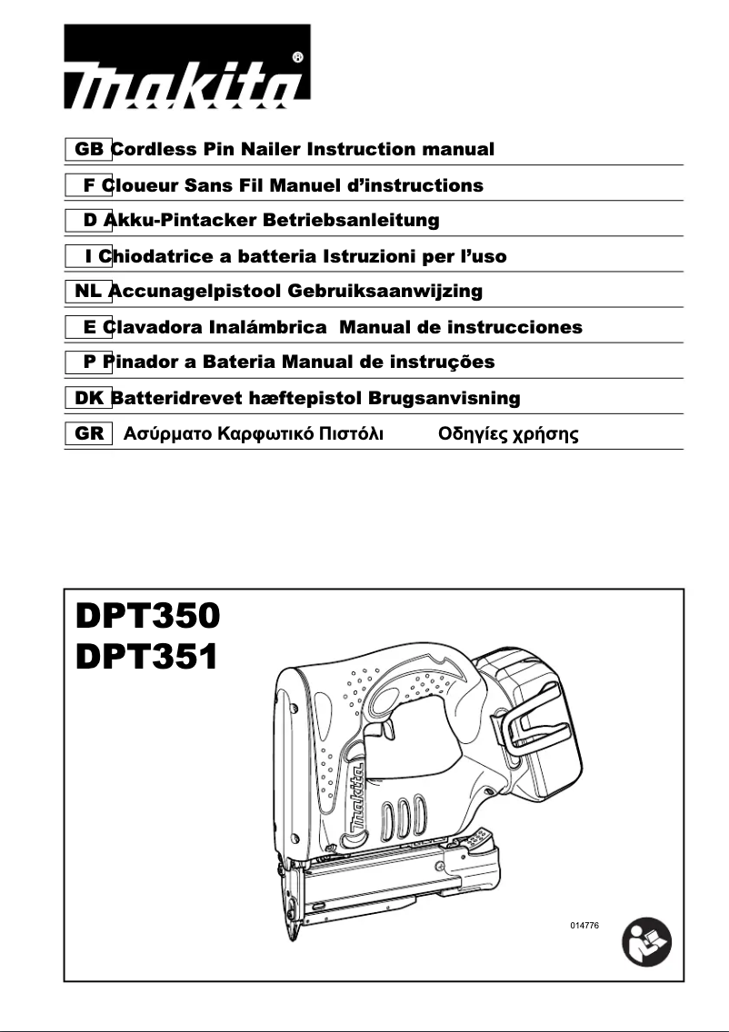 Page n°1 - Manuel utilisateur Makita DPT351RMJ