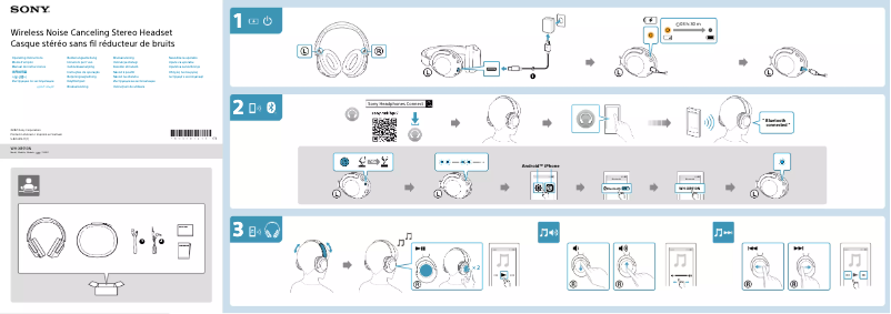 Image de la première page du manuel de l'appareil WH-XB910N