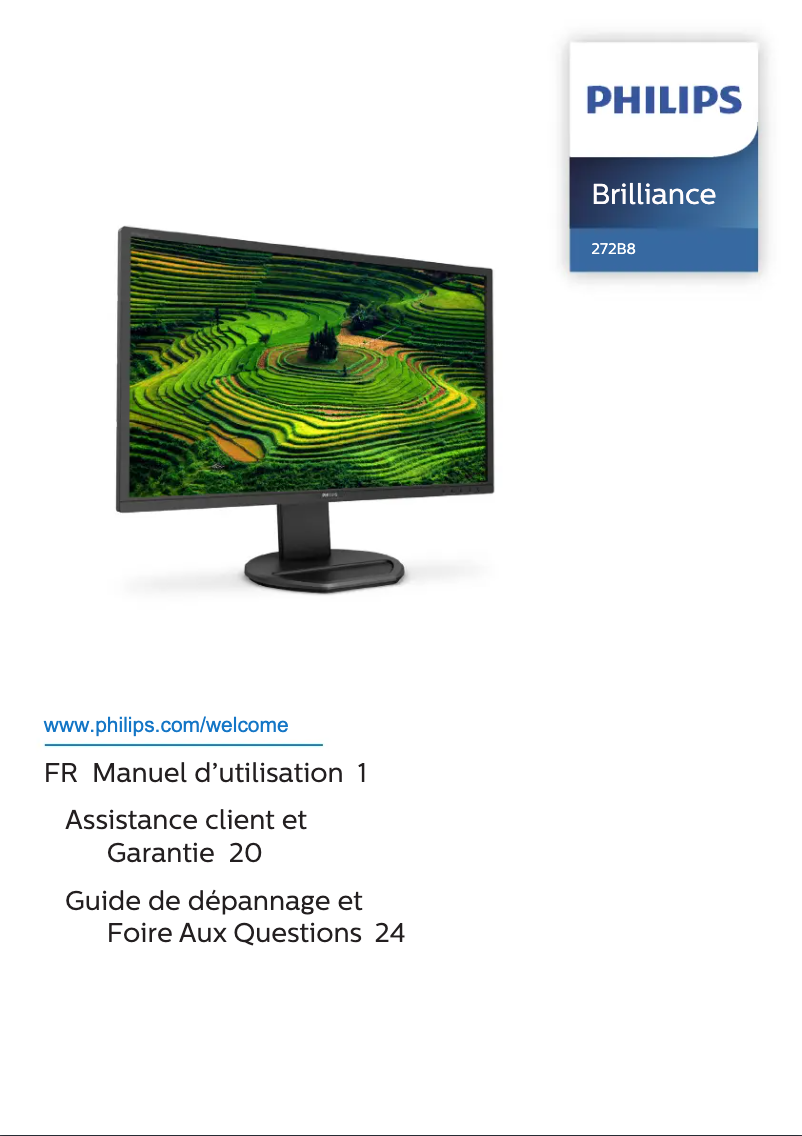 Imagen de la primera página del manual del dispositivo 272B8QJEB