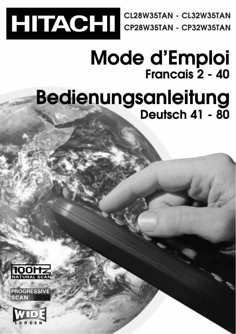 Image de la première page du manuel de l'appareil CL32W35TAN