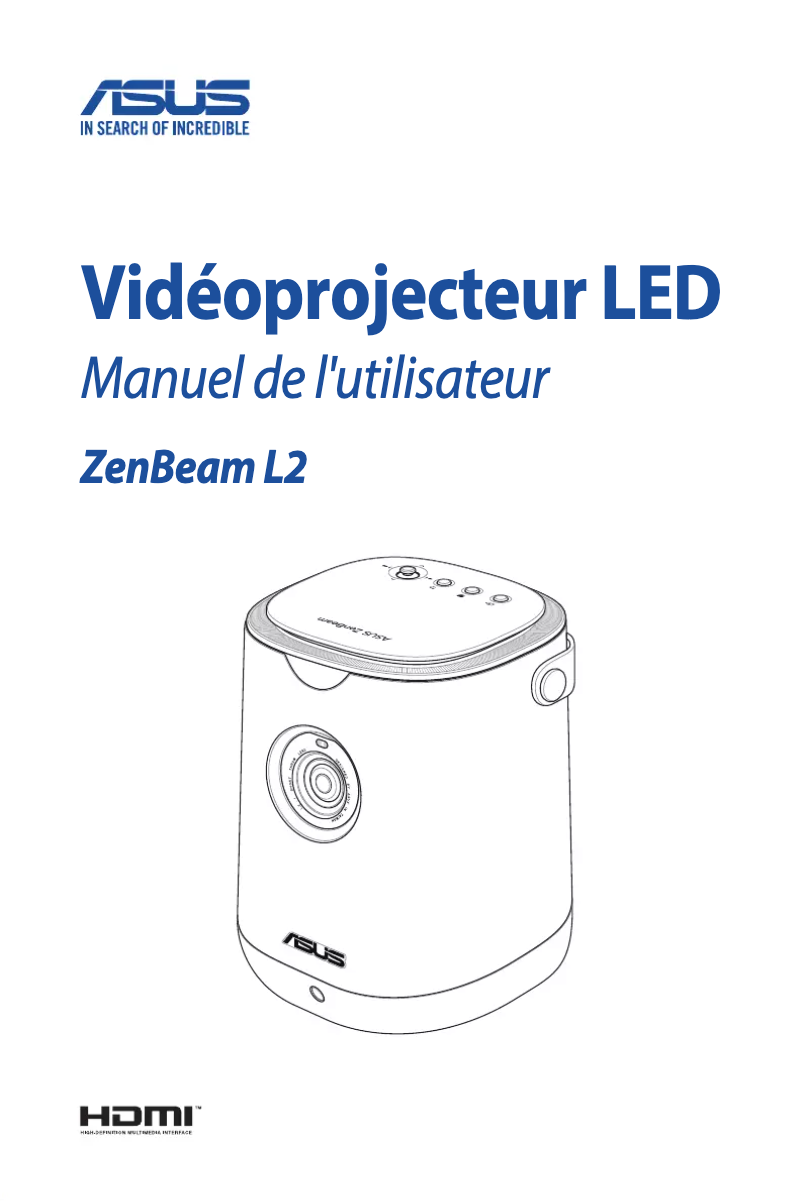 Image de la première page du manuel de l'appareil ZenBeam L2