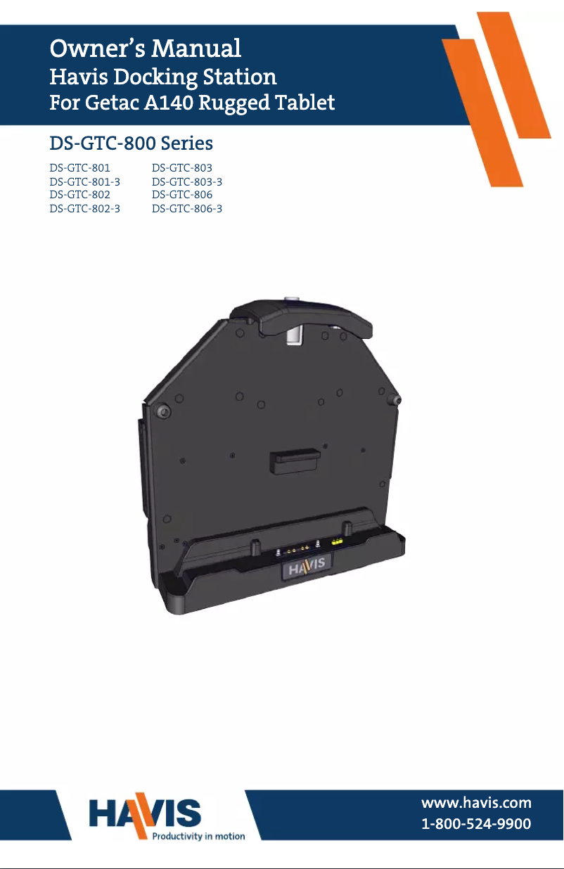 Image de la première page du manuel de l'appareil DS-GTC-801