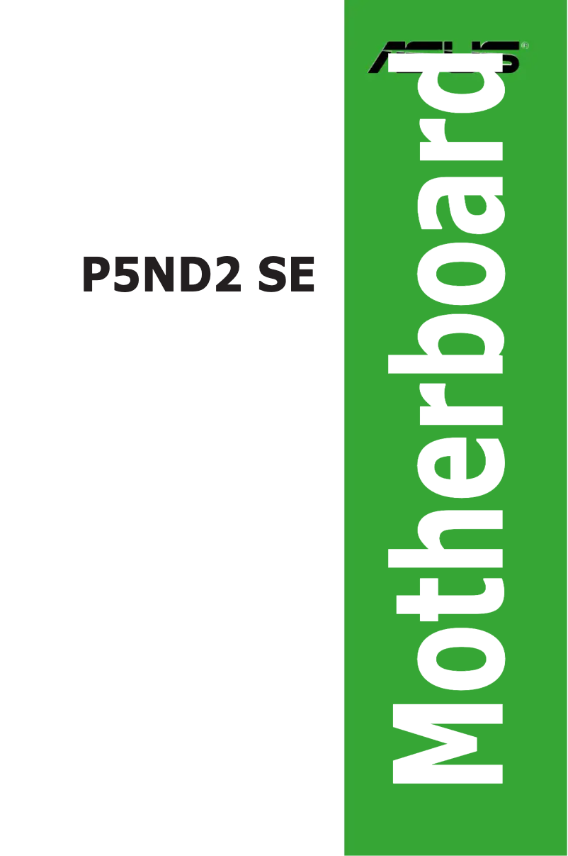 Página 1 del manual Manual de usuario Asus P5ND2 SE