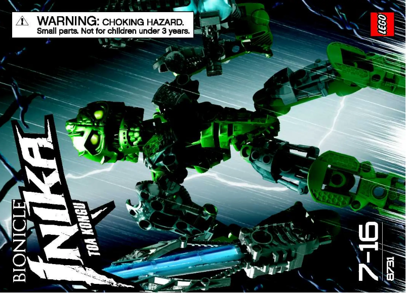 Page n°1 - Manuel utilisateur Lego Toa Kongu