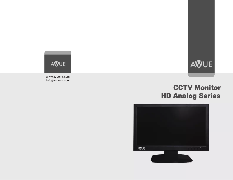 Page n°1 - Manuel utilisateur AVUE HD Analog AM195HDA