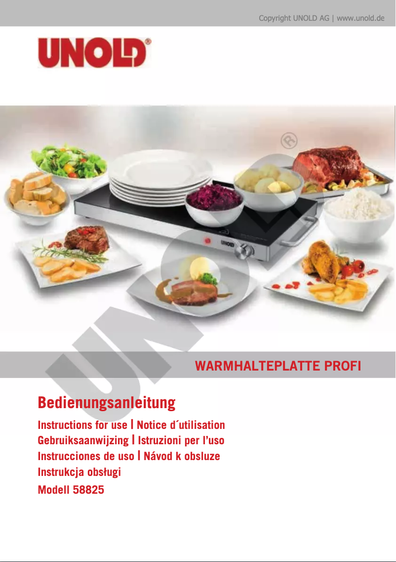 Image de la première page du manuel de l'appareil 58825