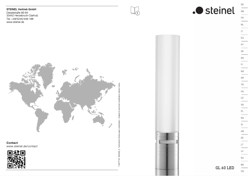 Page 1 de la notice Manuel utilisateur Steinel Für GL 60 S
