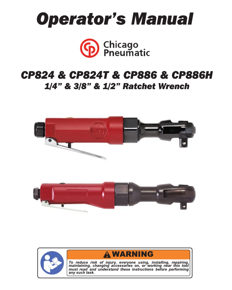 Page n°1 - Manuel utilisateur Chicago Pneumatic CP886H