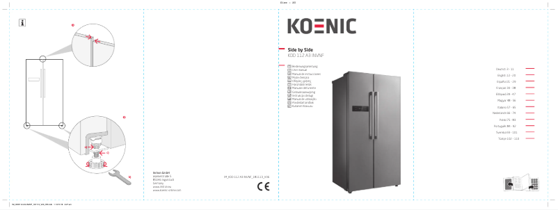 Image de la première page du manuel de l'appareil KDD 112 A3 INVF