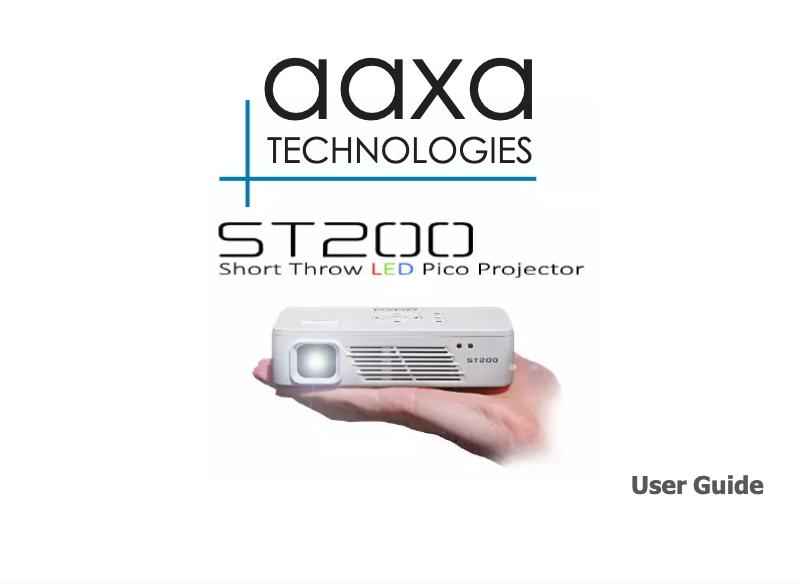 Page n°1 - Manuel utilisateur AAXA Technologies ST200