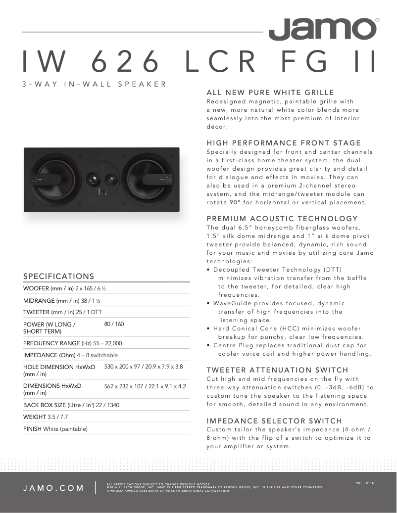 Image de la première page du manuel de l'appareil IW 626 LCR FG II