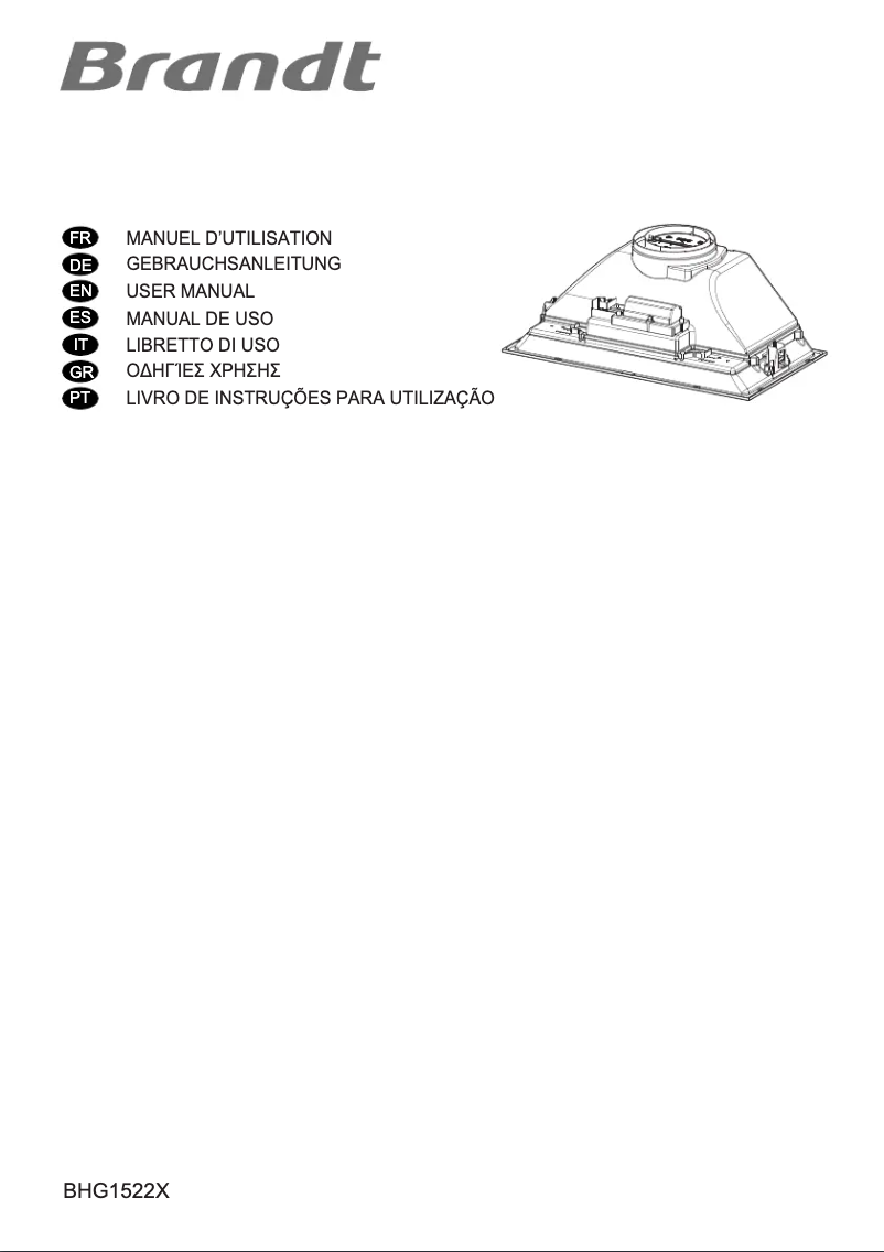 Page n°1 - Manuel utilisateur Brandt BHG1522X
