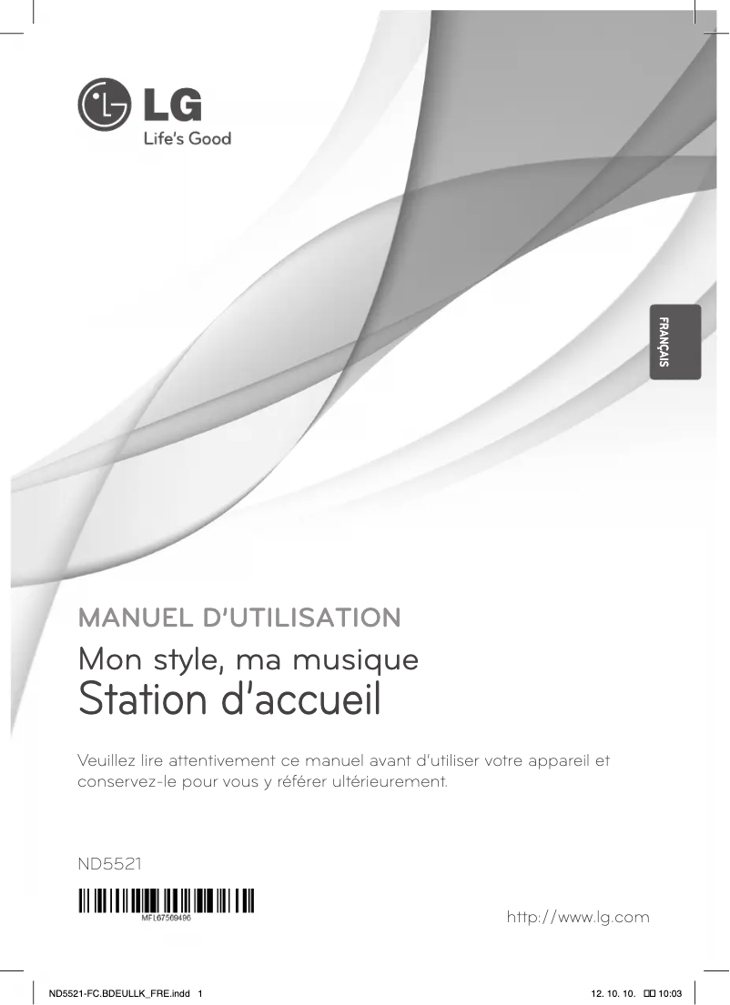 Página 1 del manual Manual de usuario LG ND5521