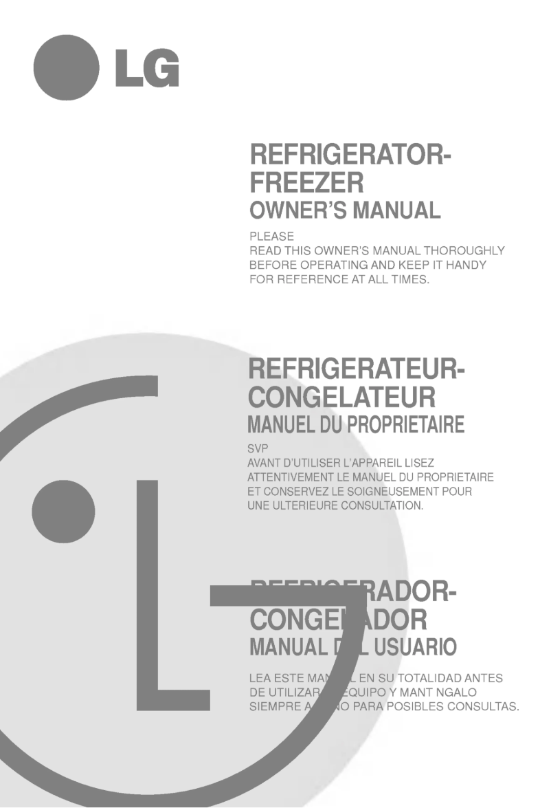 Page 1 de la notice Manuel utilisateur LG GR-652ZLC