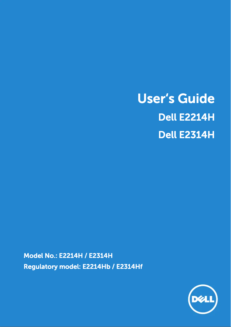 Page n°1 - Manuel utilisateur Dell E Series 2214H