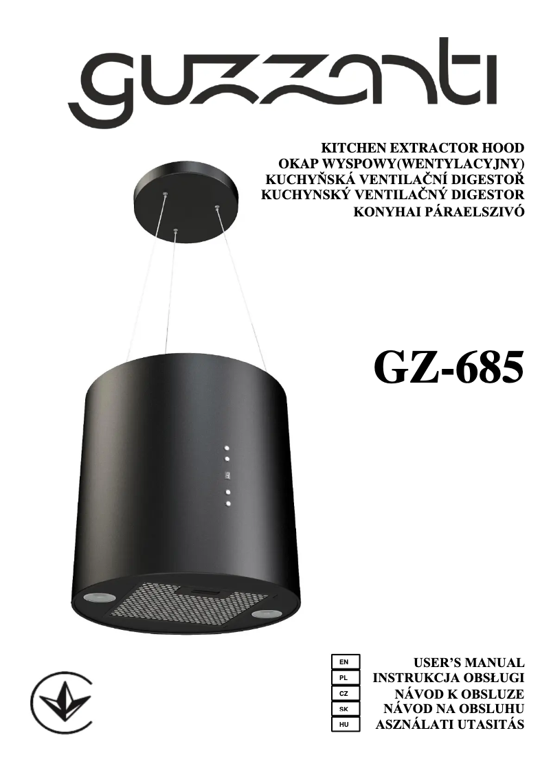 Page 1 de la notice Manuel utilisateur Guzzanti GZ 685B