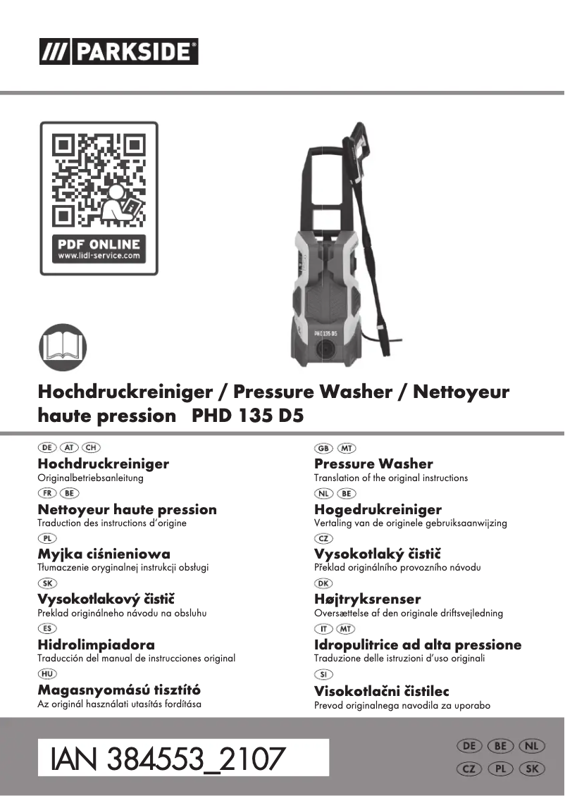 Page n°1 - Manuel utilisateur Parkside PHD 150 D3