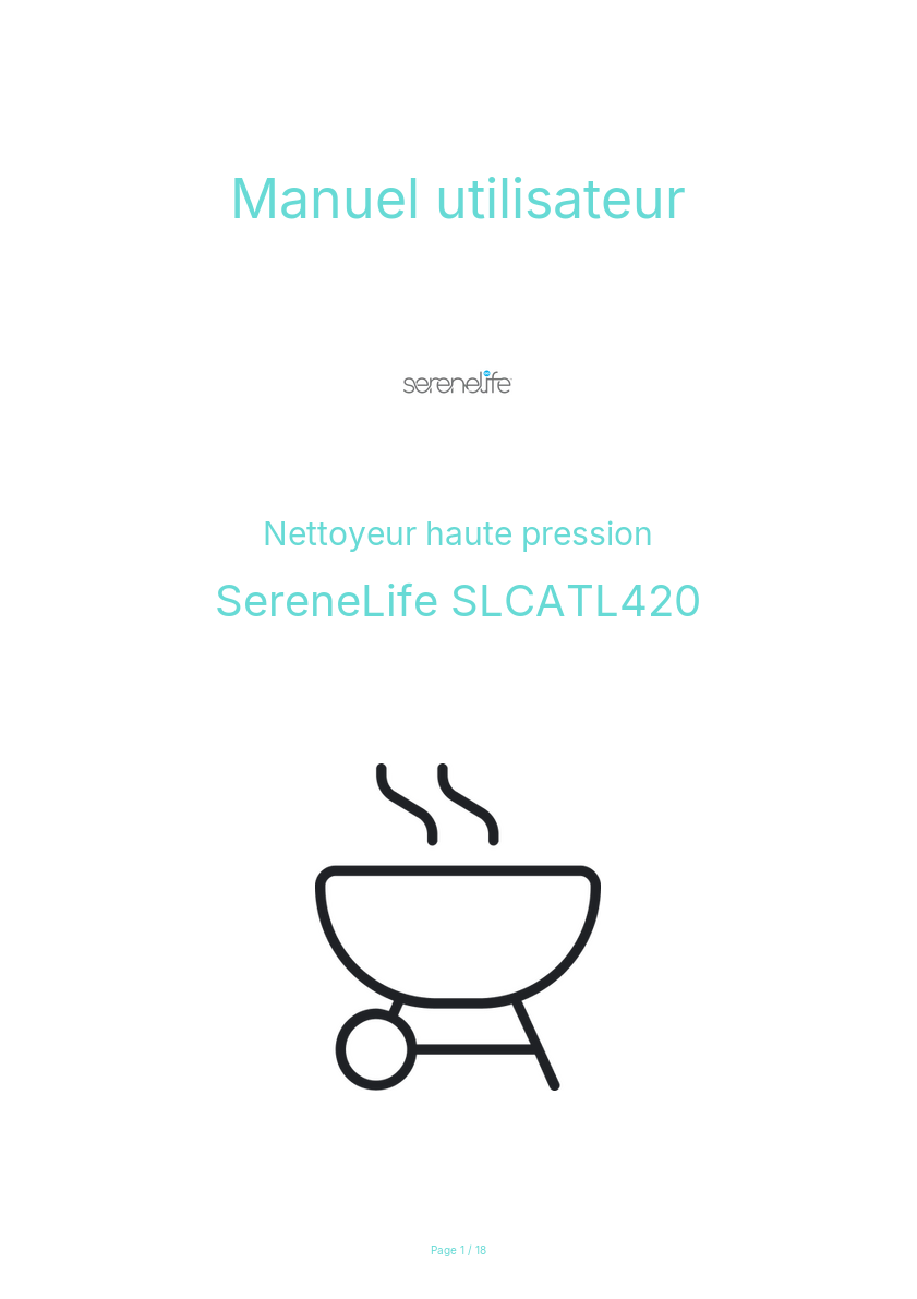 Image de la première page du manuel de l'appareil SLCATL420
