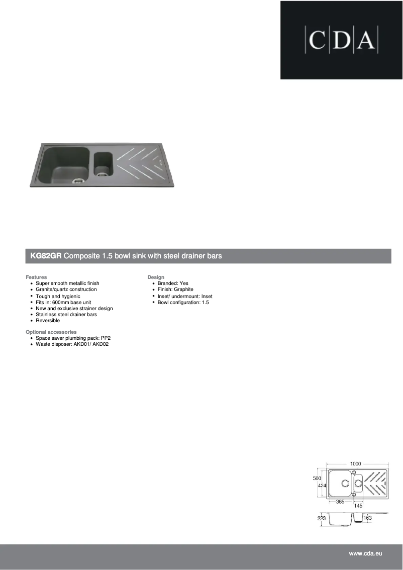Image de la première page du manuel de l'appareil KG82GR